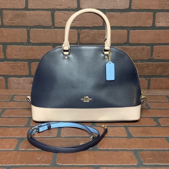 Coach Handbags - Coach Fullsize Sierra Colorblock Domed Satchel EUC